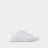 Retro Classic Sneakers - COMMON PROJECTS - Leather - White/Silver