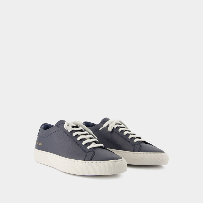 Achilles Contrast Bumpy Sneakers - COMMON PROJECTS - Leather - Blue