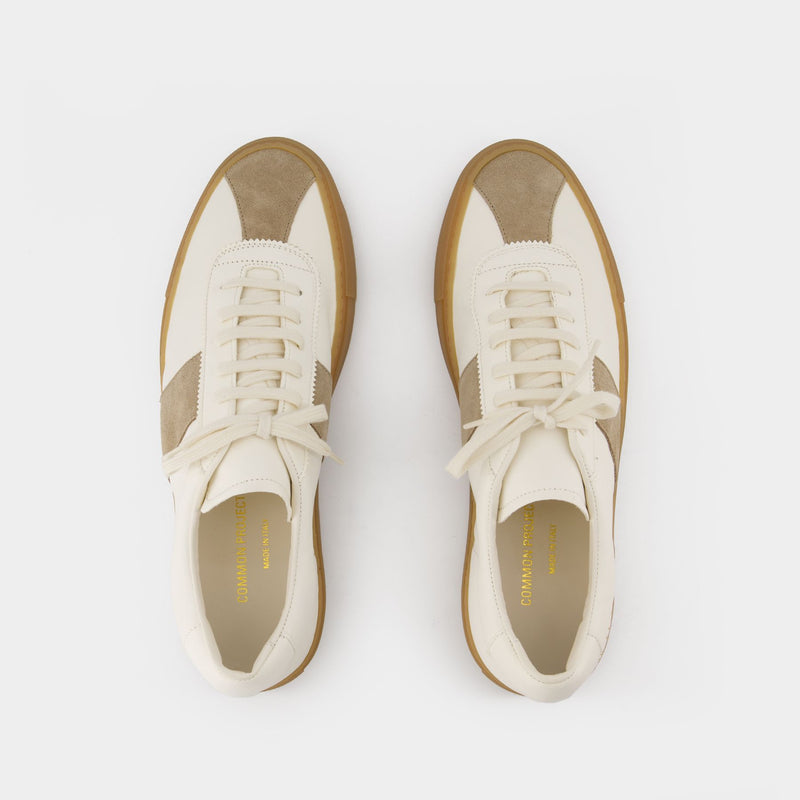 Tennis Trainer Sneakers - COMMON PROJECTS - Leather - White