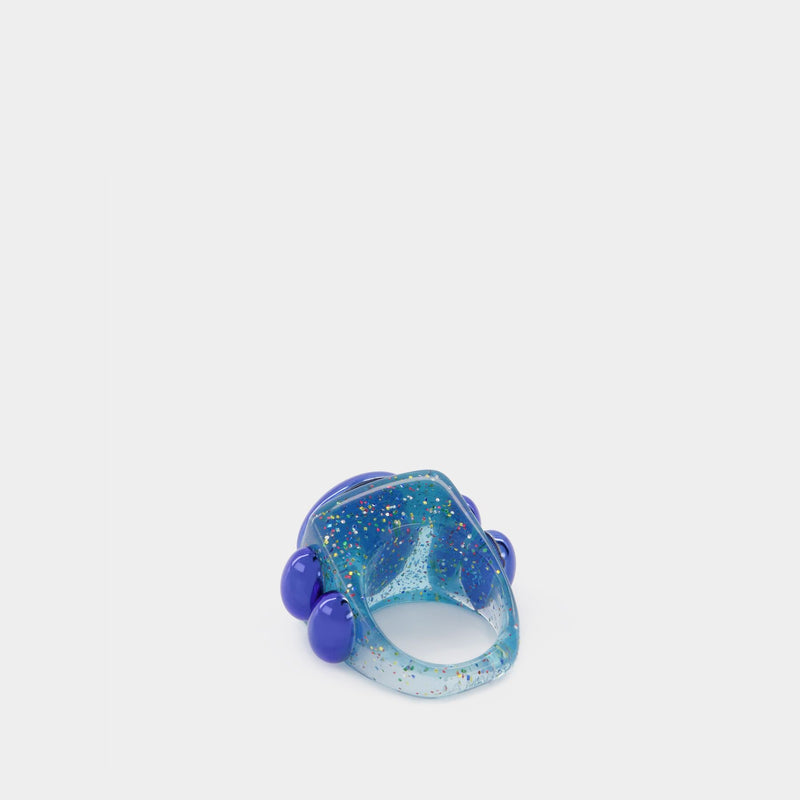 Atlantis Ring in Blue PVC