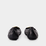 Minnie Travel Ballerinas - Tory Burch - Leather - Black