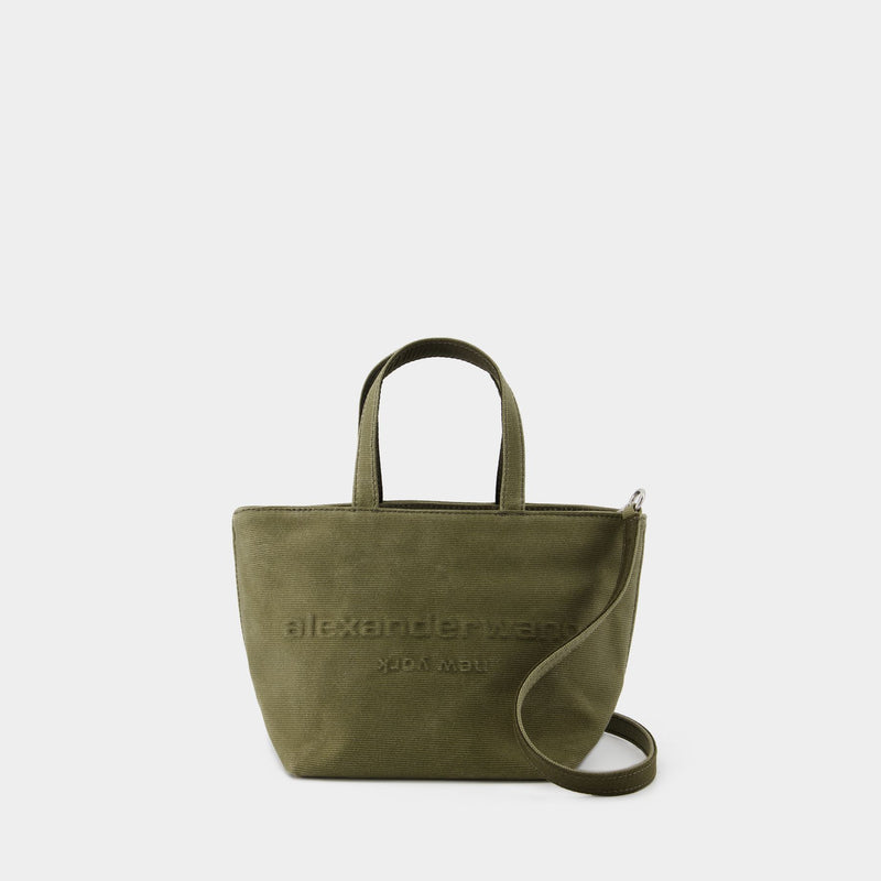 Punch Small Shopper Bag - Alexander Wang - Cotton - Khaki