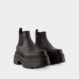 Carter Platform Rain Ankle Boots - Alexander Wang - Gomme - Black