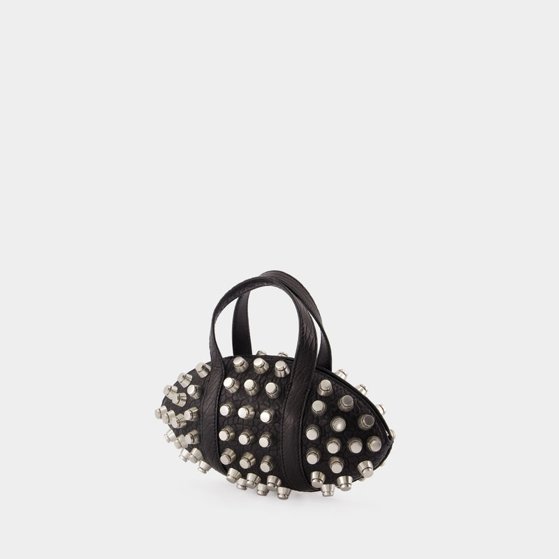 Kong Top Handle Bag - Alexander Wang - Leather - Black