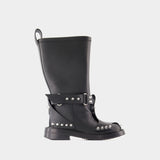 Dixon Buckle Boots - Alexander Wang - Leather - Black