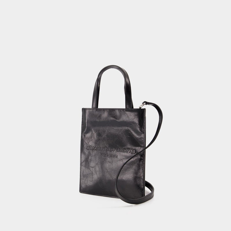 Pinch Small Shopping Bag - Alexander Wang - Leather - Black