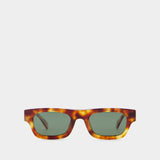 Otis Sunglasses - ANINE BING - Acetate - Brown