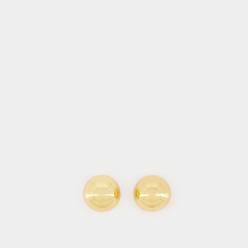 Large Dome Earrings - ANINE BING - Gold Plated - Gold