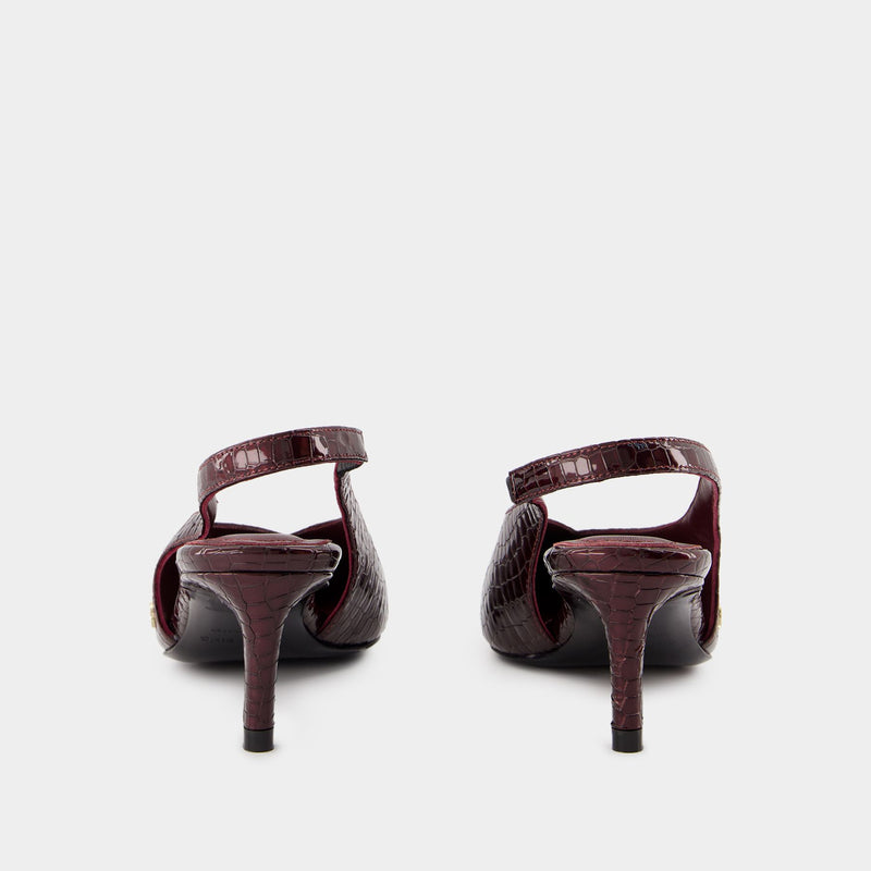 Nina Pumps - ANINE BING - Calfskin - Burgundy