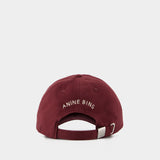 Jeremy Baseball Cap - ANINE BING - Cotton - Red