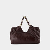 Kate Medium Tote - ANINE BING - Leather - Burgundy