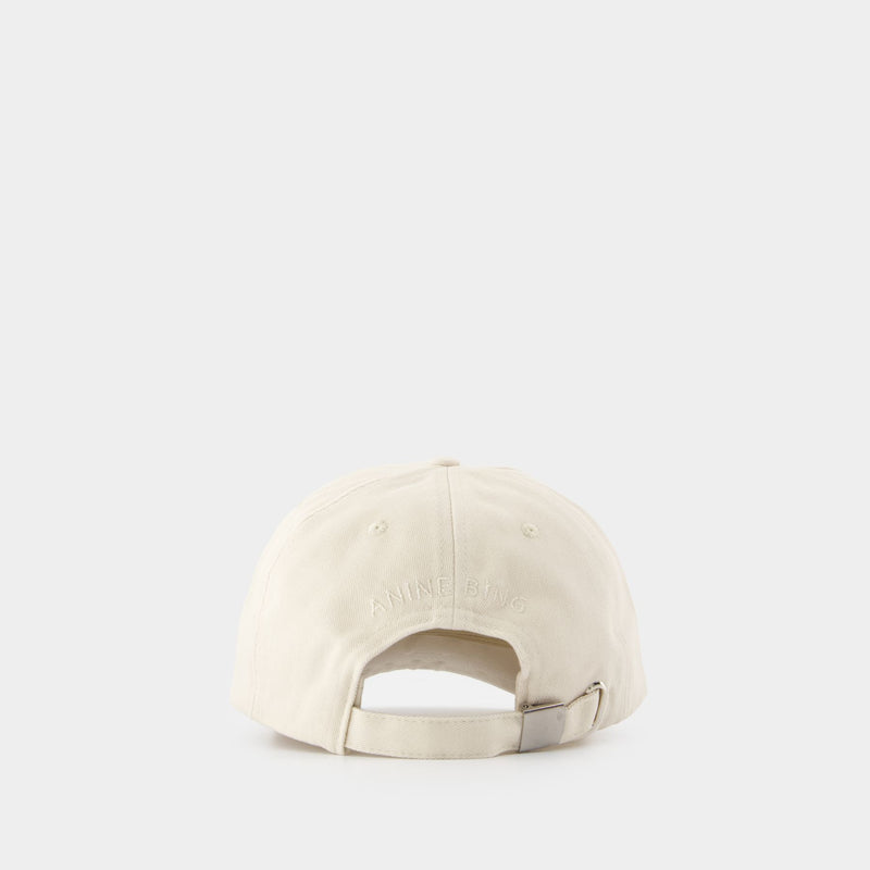 Jeremy Baseball Cap - ANINE BING - Cotton - Beige