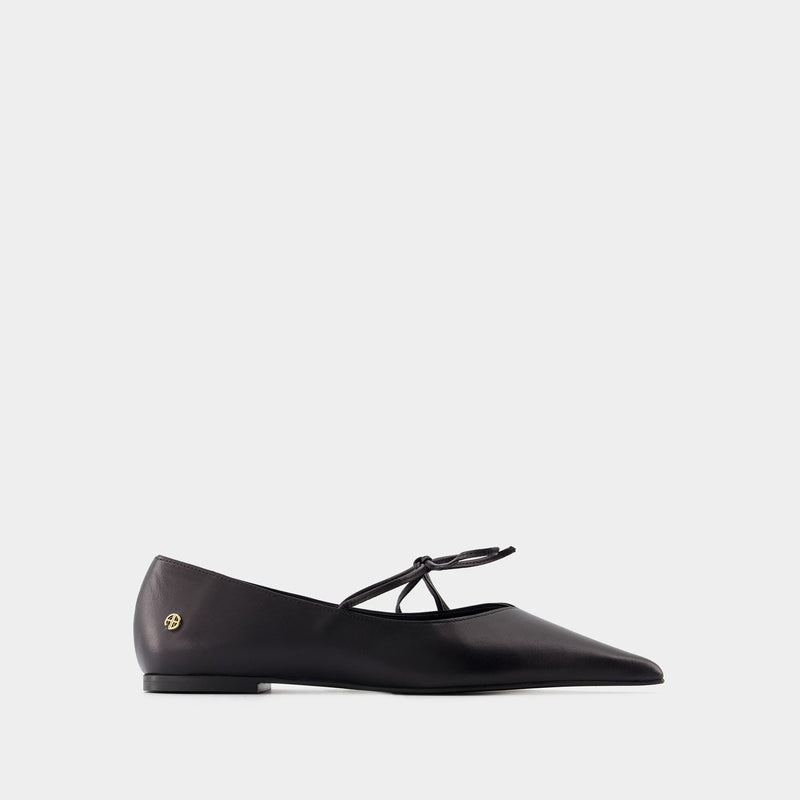 Nikki Ballerinas - ANINE BING - Leather - Black