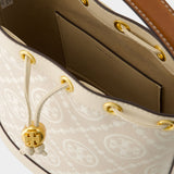 Bucket Crossbody - Tory Burch - Cotton - Ivory