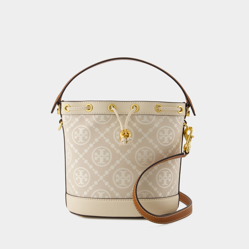 Bucket Crossbody - Tory Burch - Cotton - Ivory