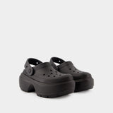 Stomp Sandals - Crocs - Synthetic - Black