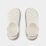 Mega Crush Sandals - Crocs - Synthetic - White/Silver