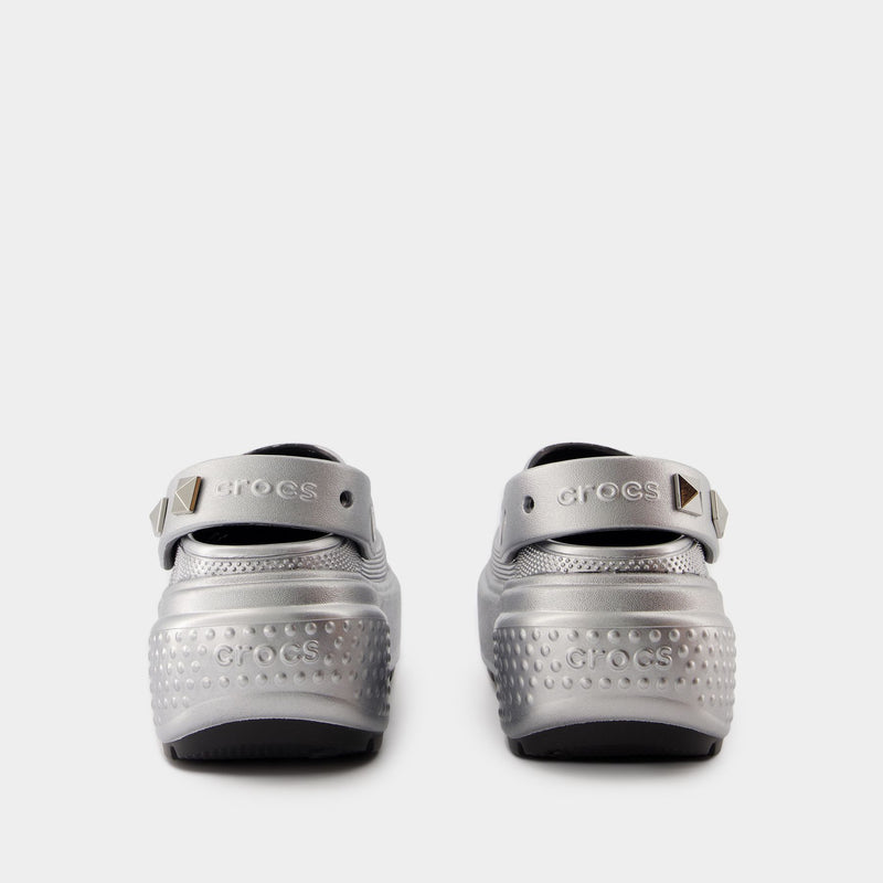 Stomp Sandals - Crocs - Synthetic - Silver