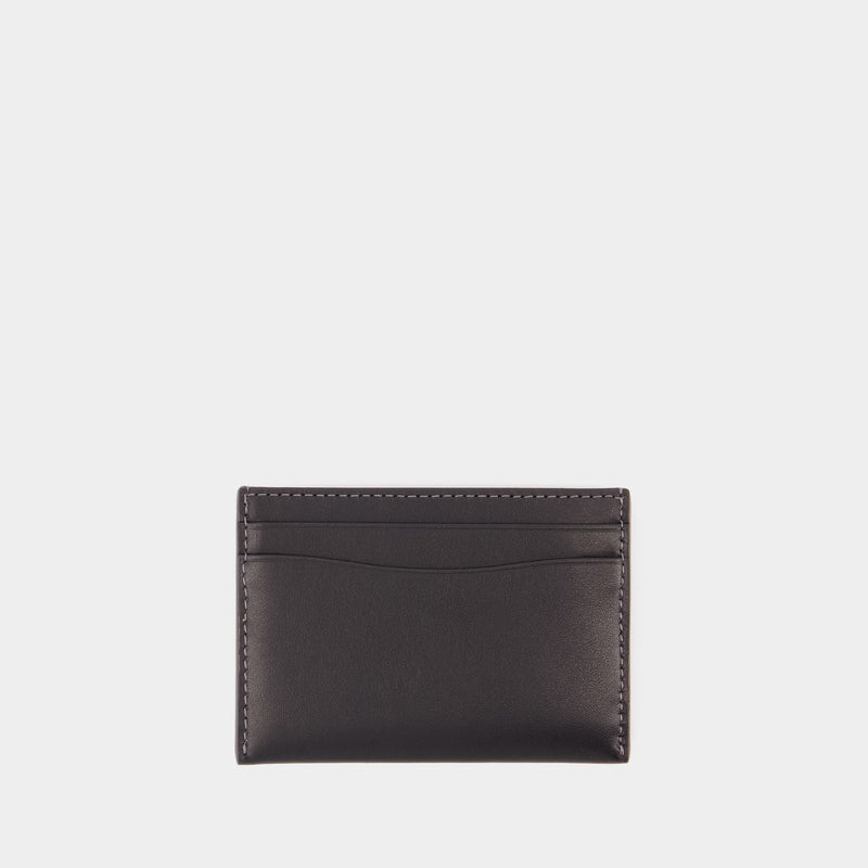 Essential Card Holder - Coach - Leather - Black