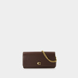 Essential Long Crossbody - Coach - Leather - Brown