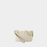 Pouch Crossbody - Coach - Leather - Beige