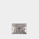 Essential Card Holder - Coach - Leather - Grey