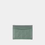 Essential Card Holder - Coach - Leather - Green