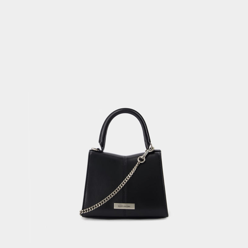 The Mini Top Handle Bag - Marc Jacobs - Leather - Black/Argenté