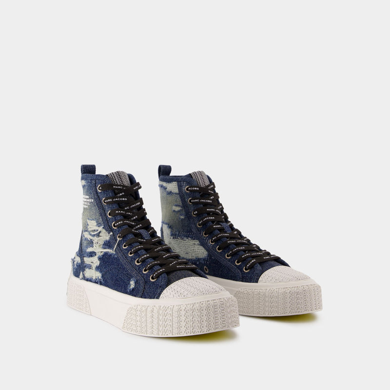 The High Top Sneakers - Marc Jacobs - Cotton - Blue