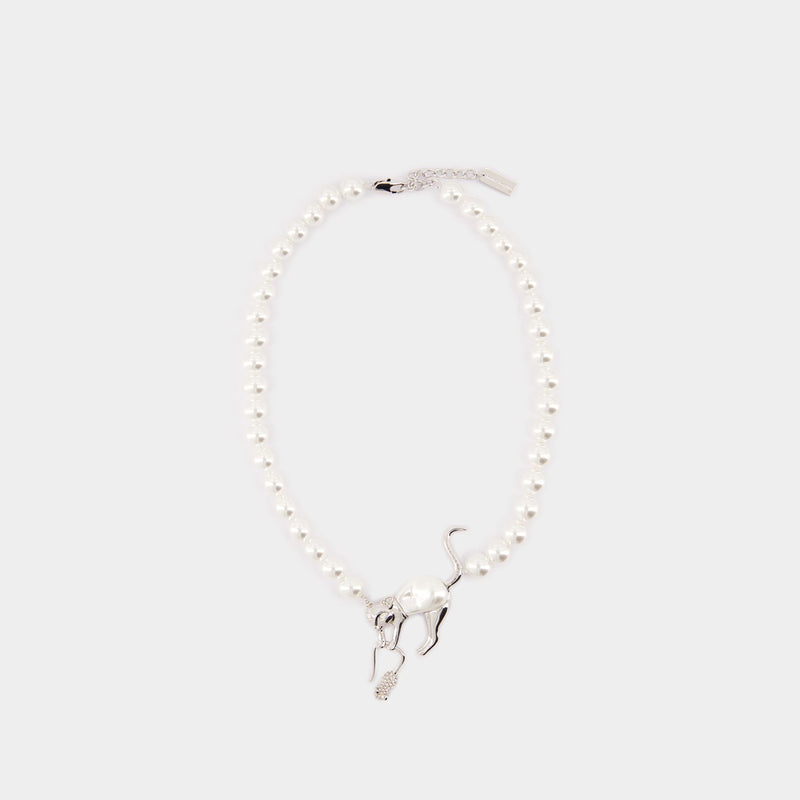 Cat And Mouse Necklace - Marc Jacobs - Metal - Silver