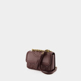 Fleming Small Shoulder Bag - Tory Burch - Leather - Brown