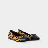 Cap Toe Ballerinas - Tory Burch - Leather - Printed