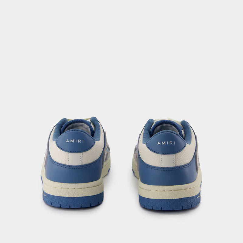 Two-Tone Skel Top Low Sneakers - Amiri - Leather - Blue/White