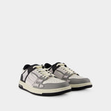 Two-Tone Skel Top Low Sneakers - Amiri - Leather - Black/White/Grey