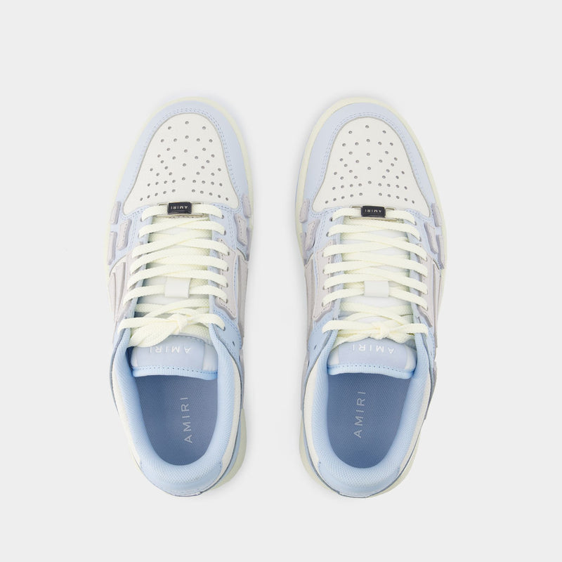 Two-Tone Skel Top Low Sneakers - Amiri - Leather - Blue/White