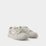 Metallic Skel Top Low Sneakers - Amiri - Synthetic - White