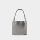 Medium Silver Pixel Shoulder Bag - Rabanne - Aluminium - Silver