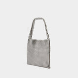 Medium Silver Pixel Shoulder Bag - Rabanne - Aluminium - Silver