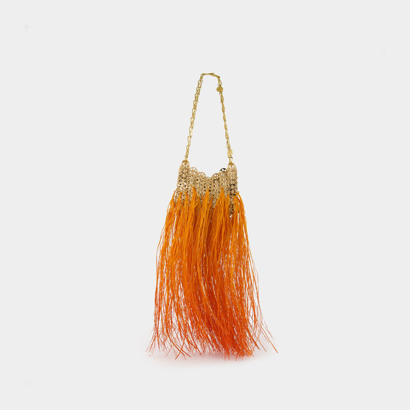 Gradient Fringes Bag - Rabanne - Raphia - Orange