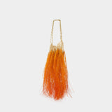 Gradient Fringes Bag - Rabanne - Raphia - Orange