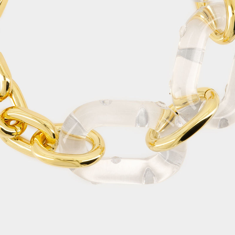 Necklace - Rabanne - Aluminum - Gold