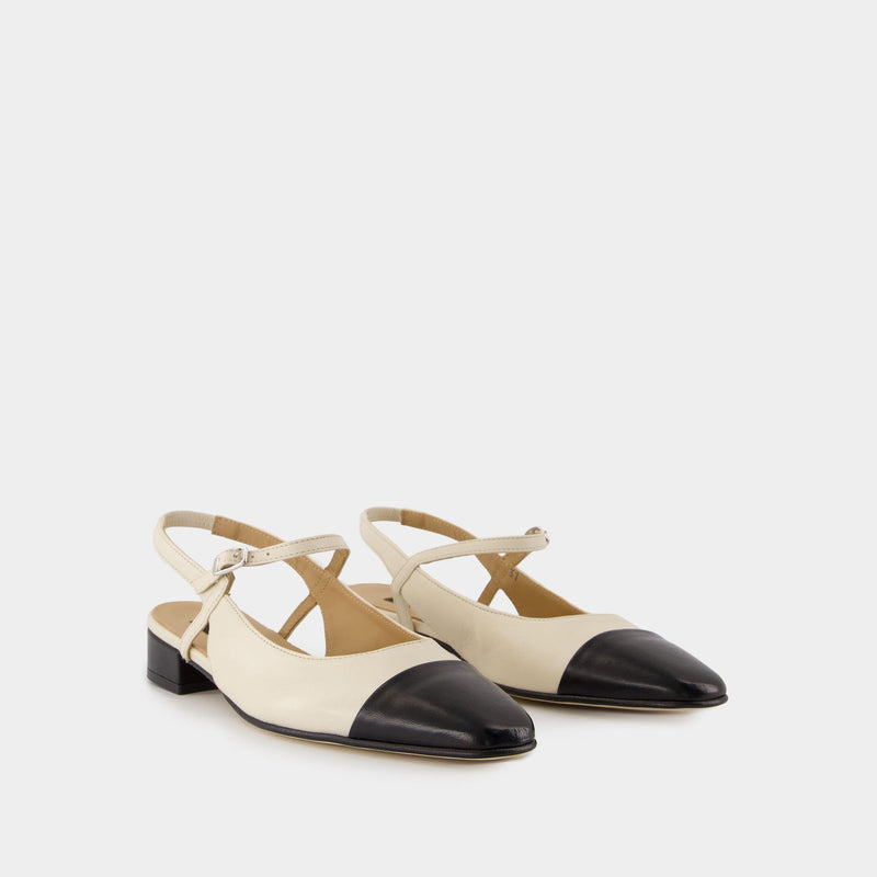 Oceano Flat Shoes - Carel - Leather - Beige