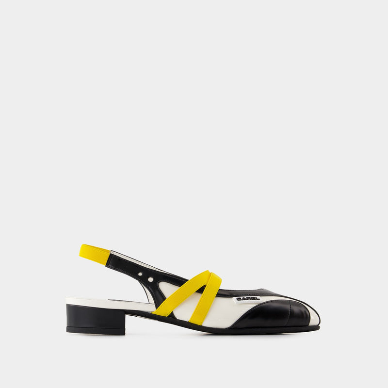 Sling Back Peachy - Carel - Cotton - Black