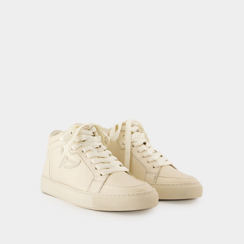 Mid Fly On Sneakers - Zadig 
Voltaire - Leather - White