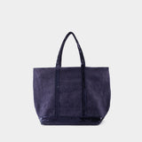 Cabas L Shopper Bag - Vanessa Bruno - Linen - Blue