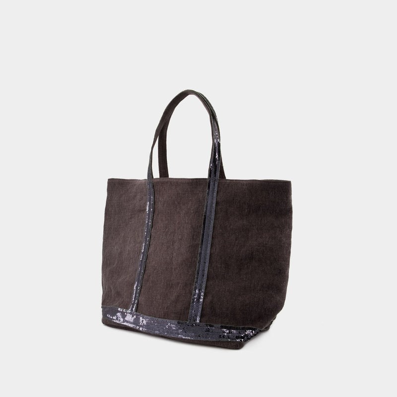 L Shopper Bag - Vanessa Bruno - Linen - Black