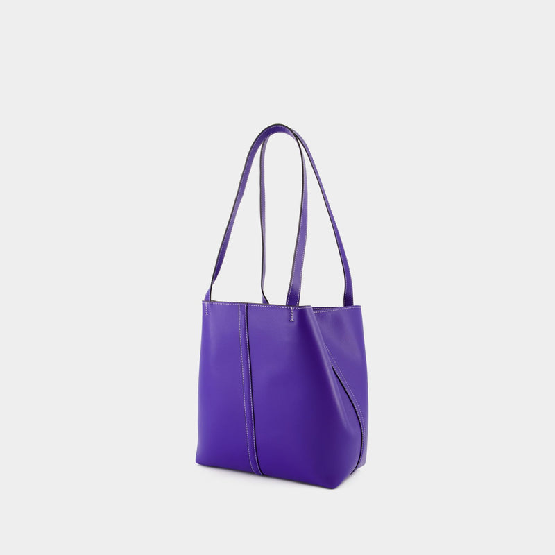 Tote Pm Shopper Bag - Vanessa Bruno - Leather - Blue