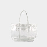 Cabas L Shopper Bag - Vanessa Bruno - Leather - Silver