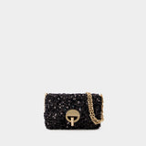 Nano Moon Crossbody - Vanessa Bruno - Cotton - Black