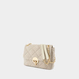 Grand Moon Bag - Vanessa Bruno - Linen - Beige